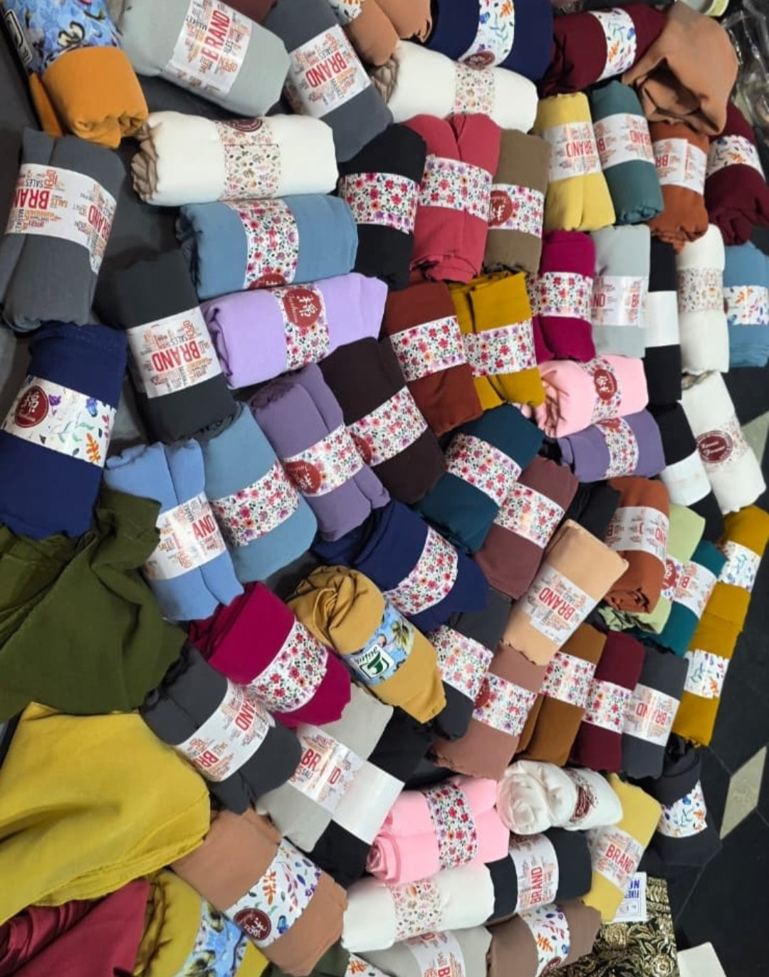 Plain Chiffon Dupatta (burqa scarf) Random colour