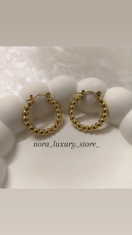 Minimal Luxe Hoops-1 18k gold plated/Anti Tarnish